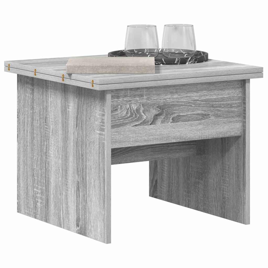 vidaXL Salontafel Grijs Sonoma 55 x 54,5 x 45 cm Bewerkt hout