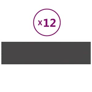 Nástěnný čelník 12 pcs 60 x 15 cm Tmavě šedá textil - obrázek 3