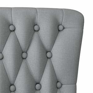 Křeslo s návleky Světle šedá 56,5 x 70 x 110 cm textil - obrázek 7