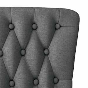 Křeslo s návleky Tmavě šedá 56,5 x 70 x 110 cm textil - obrázek 7