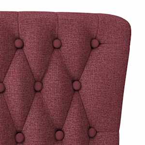 Křeslo s návleky Víno Červené 56,5 x 70 x 110 cm textil - obrázek 7