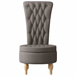 Křeslo s návleky Taupe 56,5 x 70 x 110 cm textil - obrázek 4