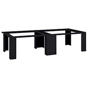 vidaXL Pesumasina pedestal 2 tk Must 127 x 54,5 x 32,5 cm Teras