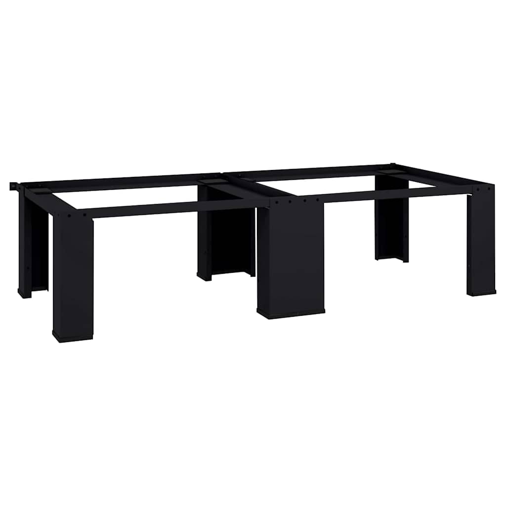 vidaXL Suport pentru mașina de spălat 2 pcs Negru 64 x 55 x 32.5 cm