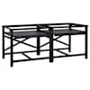 vidaXL Pesumasina pedestal 2 tk Must 120 x 56 x 52 cm Teras