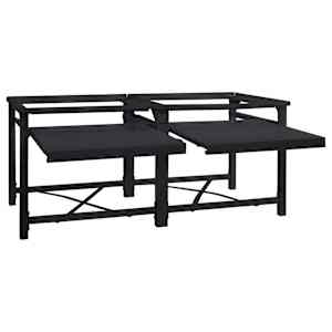 Podstavec na pračku 2 pcs Černý 120 x 56 x 52 cm Ocel - obrázek 2