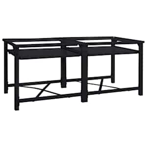 Podstavec na pračku 2 pcs Černý 120 x 56 x 52 cm Ocel - obrázek 5