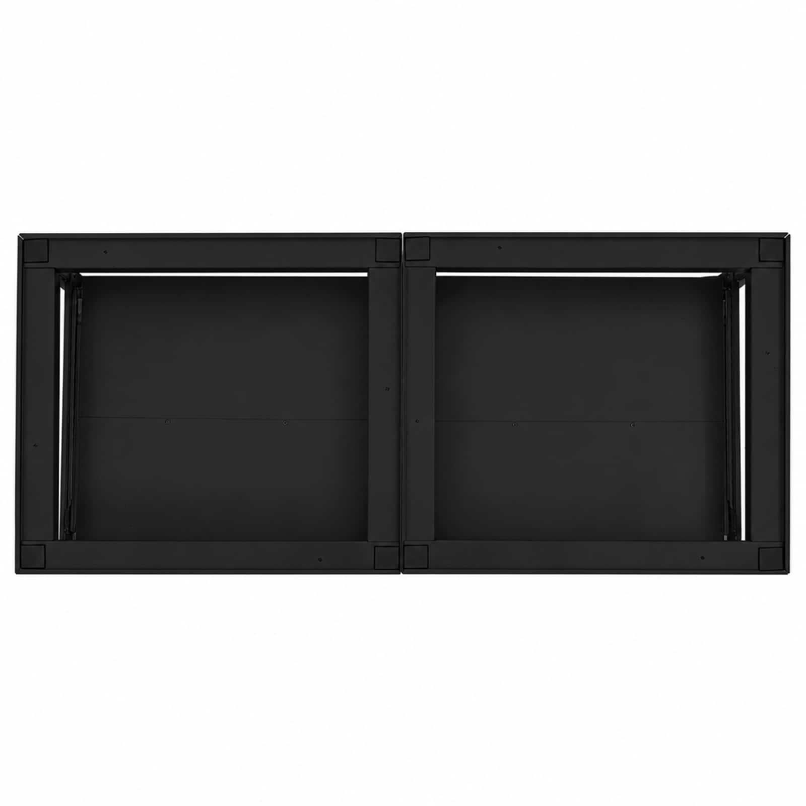 Waschmaschinen-Podest 2 Stk. Schwarz 120 x 56 x 52 cm Stahl – Ansicht 5