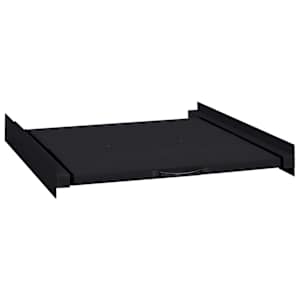 Polica za pranje perila Črna 60 x 60 x 8 cm Jeklo