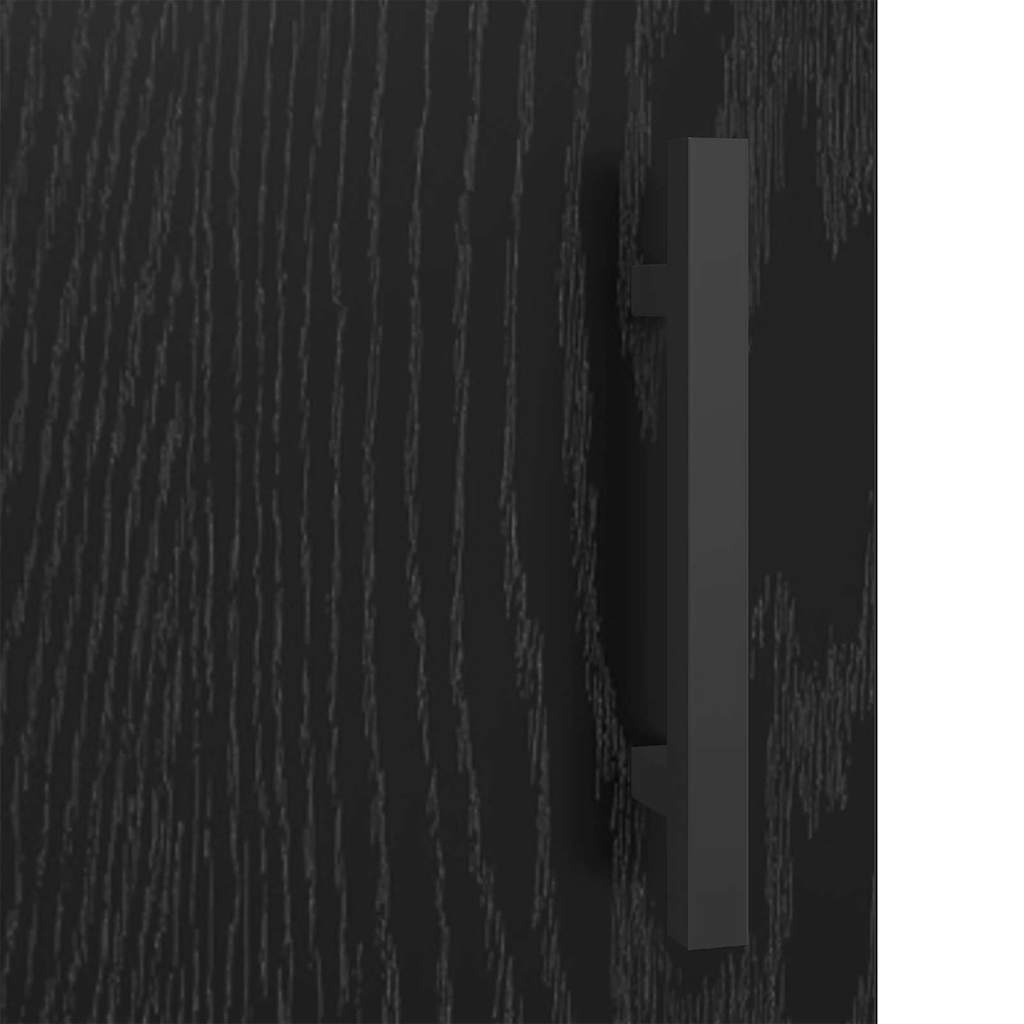 Bufet Stejar Negru 69,5 x 34 x 90 cm Lemn compozit [8]