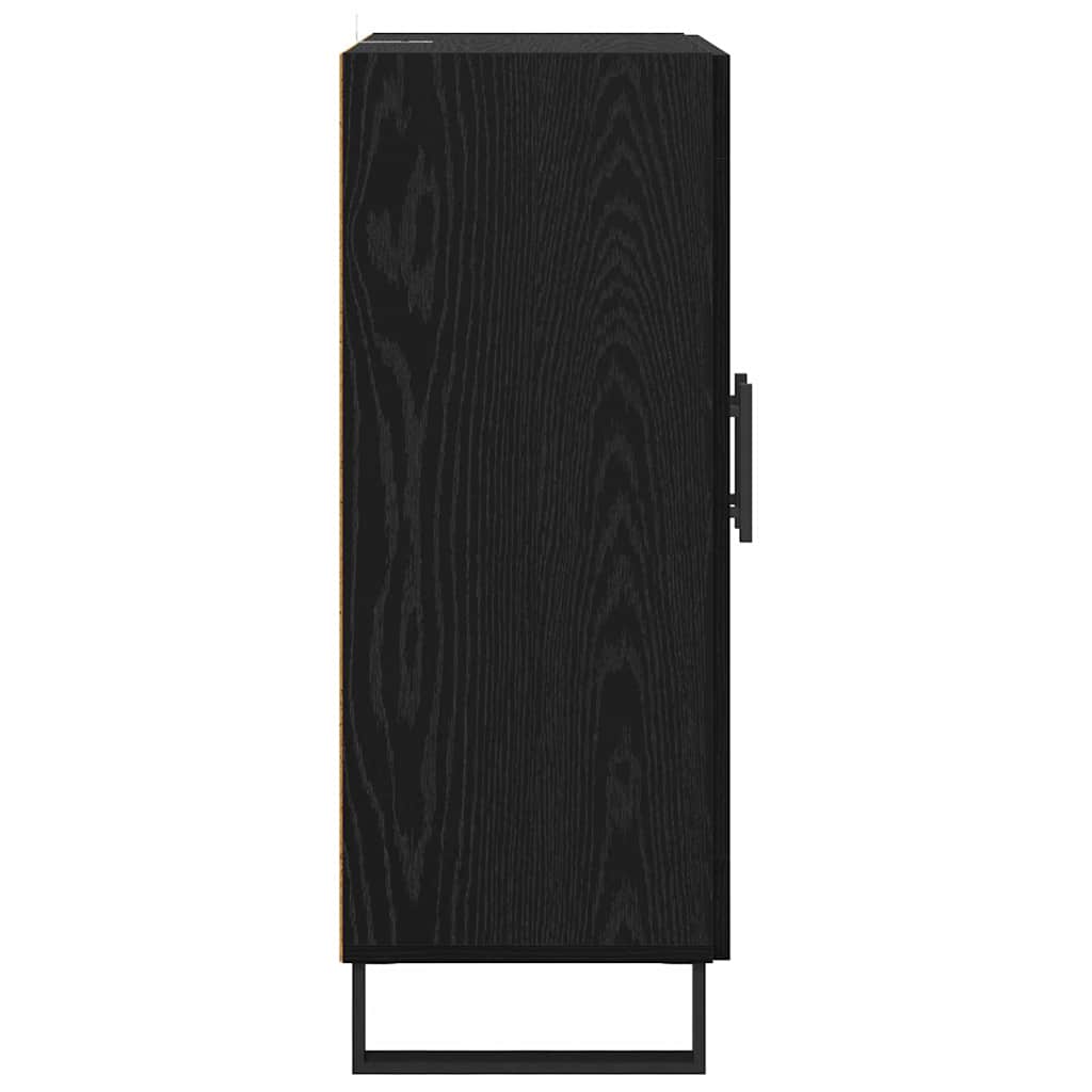 Bufet Stejar Negru 69,5 x 34 x 90 cm Lemn compozit [6]
