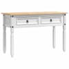 vidaXL Otsalaud CORONA Valge 115 x 46 x 73 cm Tahke m&auml;nd