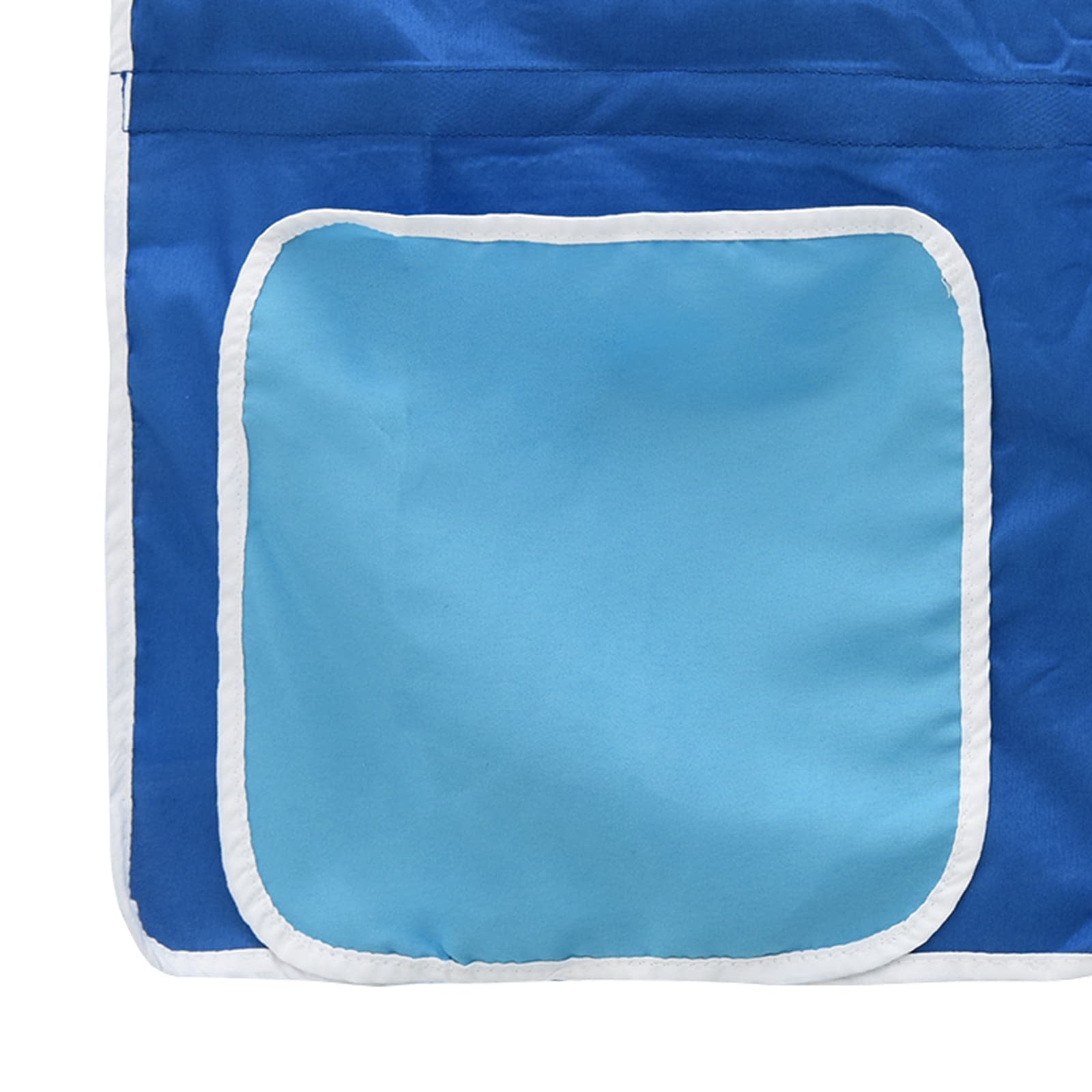 Lasten Laita Vuodekehys Verhoilla Valkoinen ja sininen - Image 11