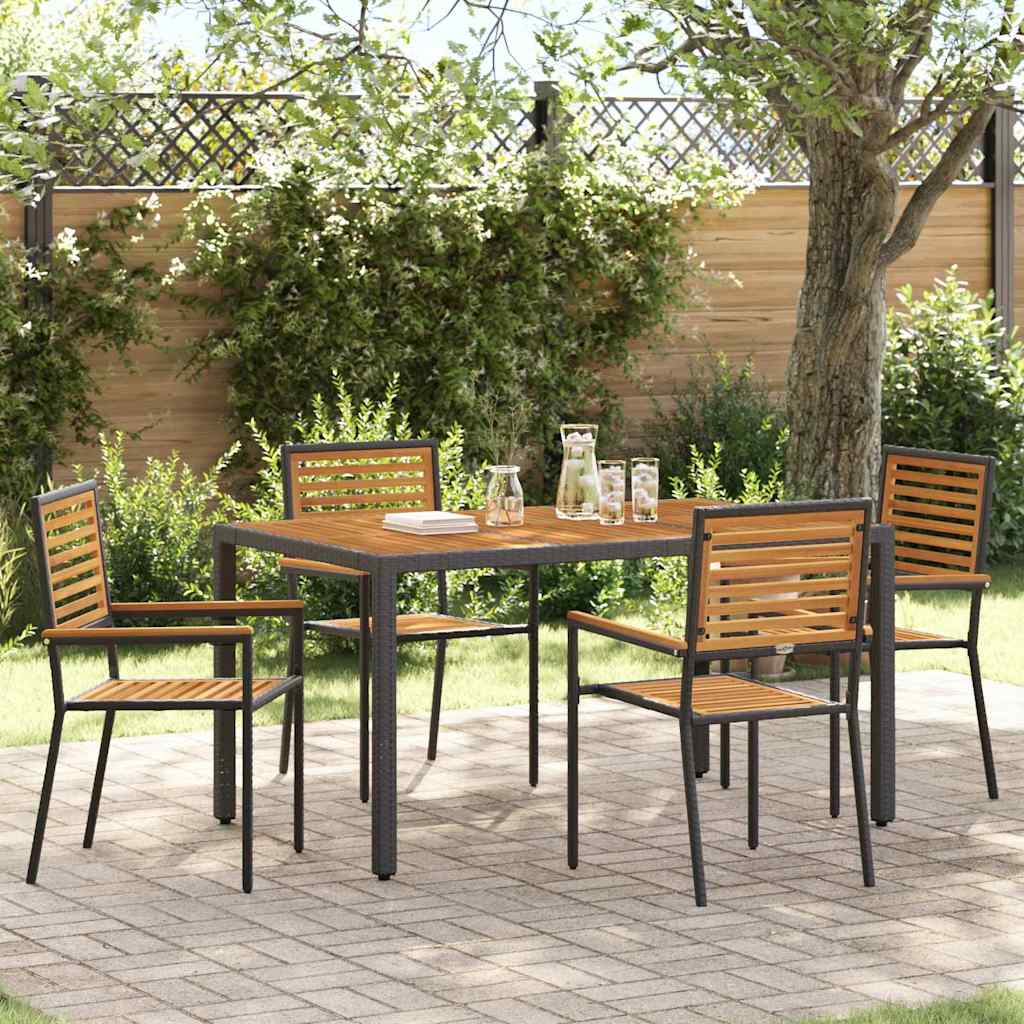 Outdoor столчета 4 pcs Слонова кост, Кафяв