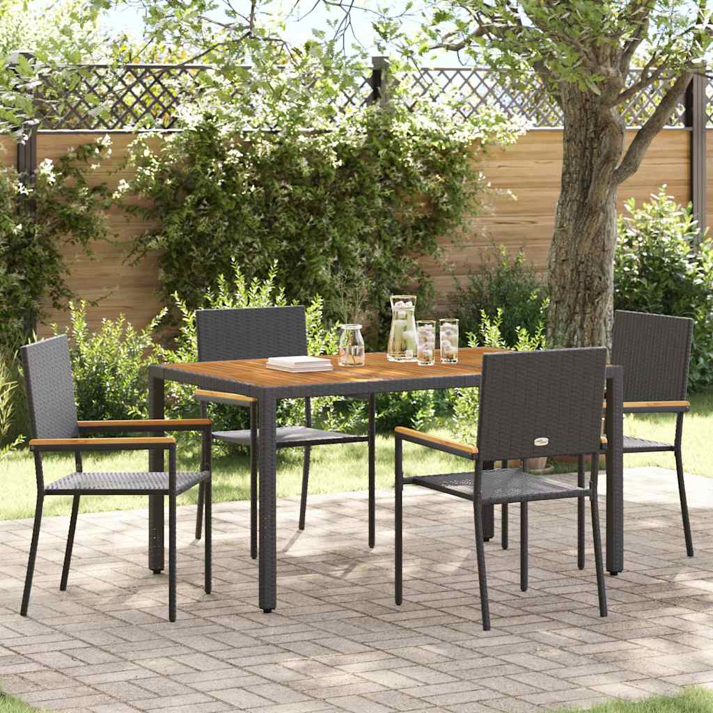 Outdoor столчета 4 pcs Слонова кост, Кафяв
