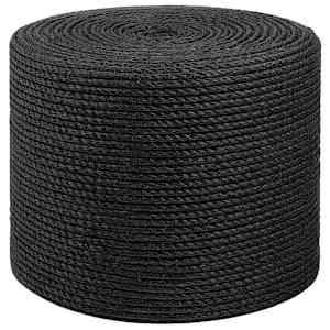 Jutové lano 4 mm Černá 100% jute Tossa - obrázek 2