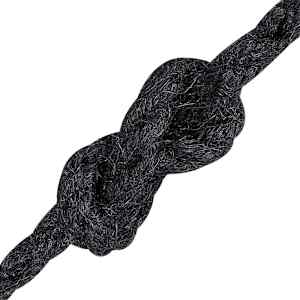 Jutové lano 60 mm 50 m Černá 100% jute Tossa - obrázek 4