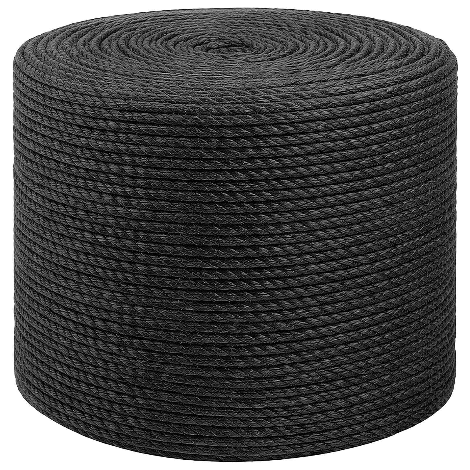vidaXL Frânghie din Jute 6 Negru 100% jute Tossa