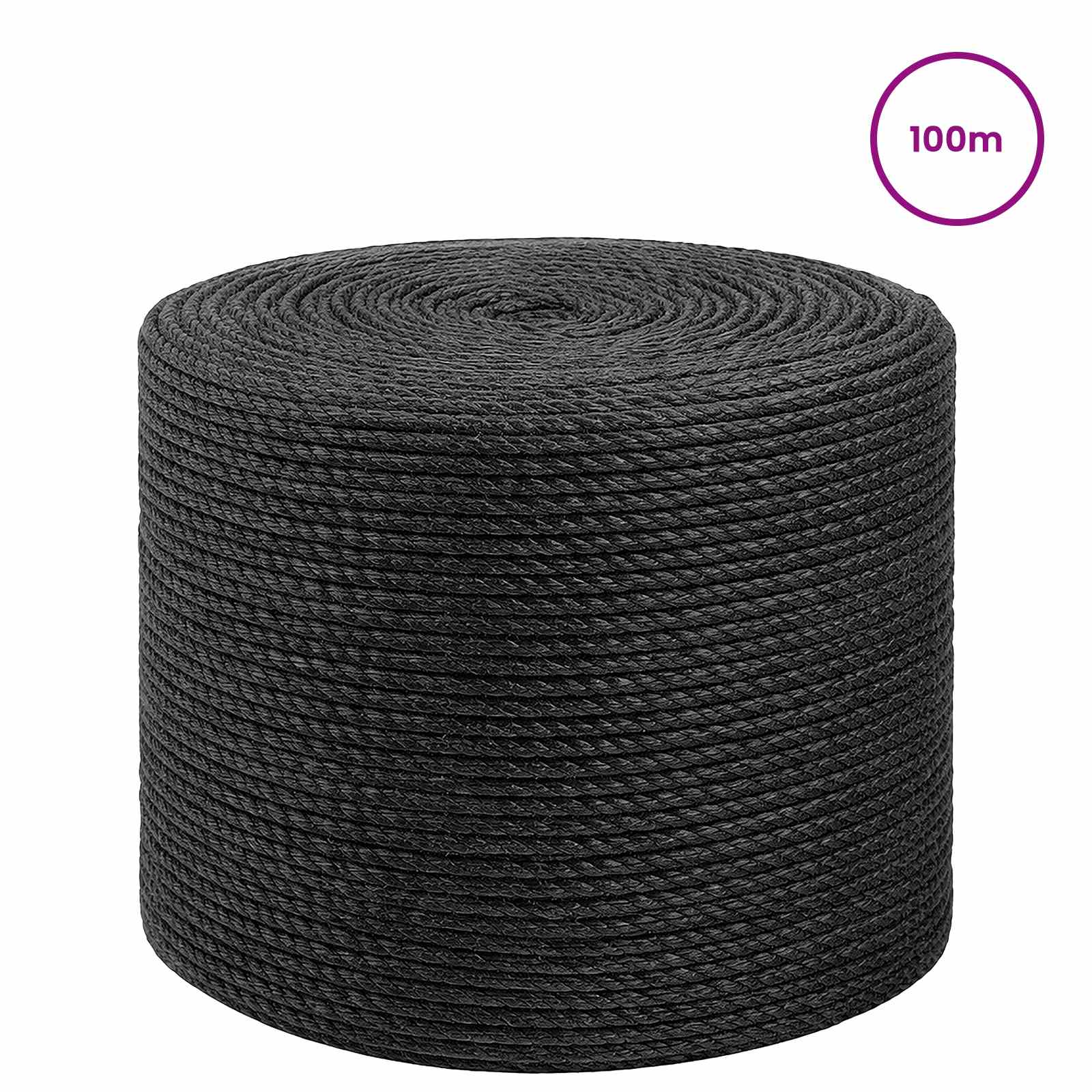 Vrv iz jute 8 Črna 100% Tossa jute - slika 2