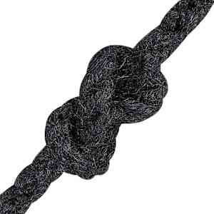 Jutové lano 80 mm 250 m Černá 100% jute Tossa - obrázek 4
