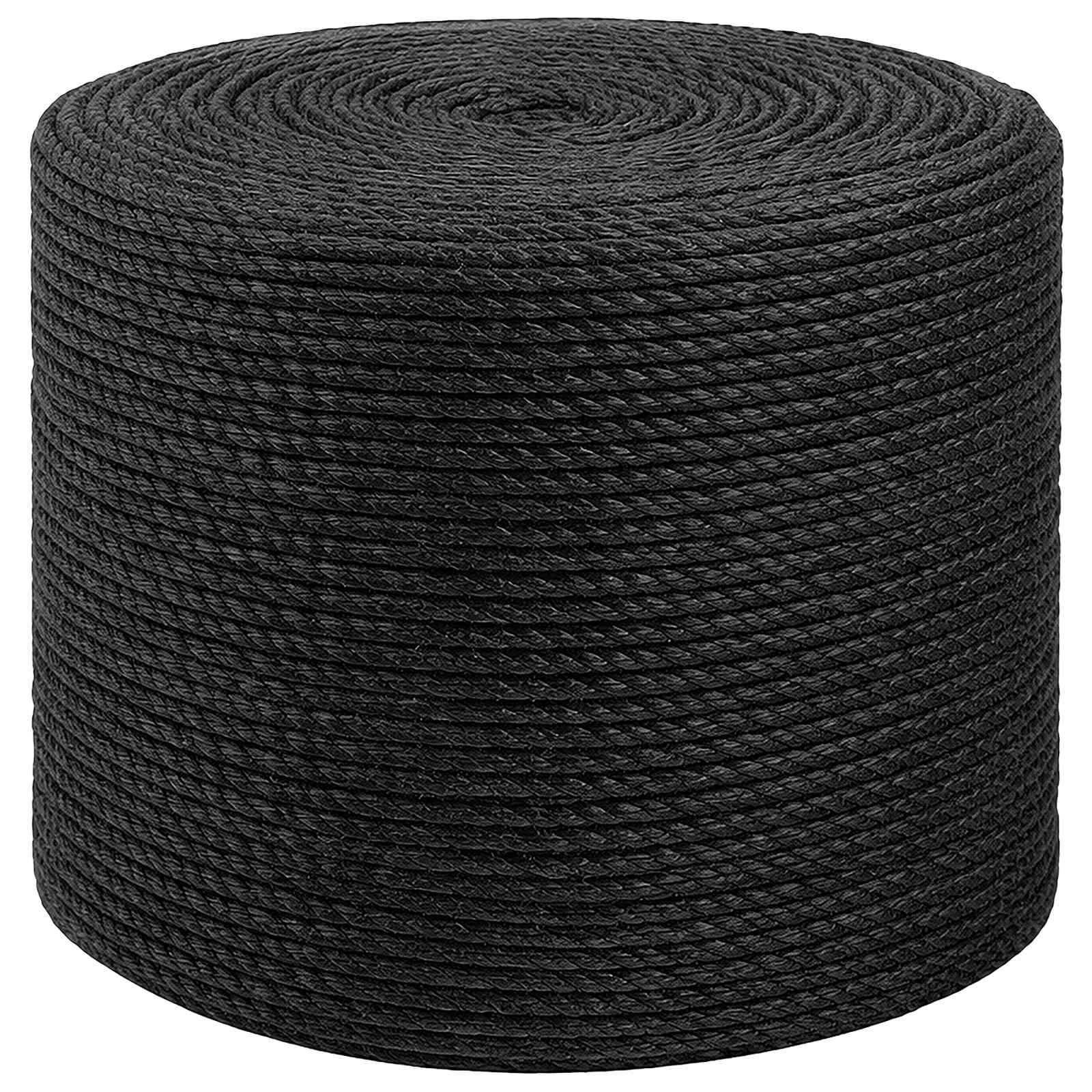 vidaXL Frânghie din Jute 8 Negru 100% jute Tossa