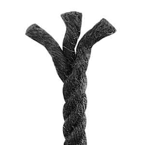 Jutové lano 12 mm Černá 100% jute Tossa - obrázek 5