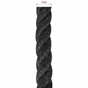 Jutové lano 20 mm Černá 100% jute Tossa - obrázek 6