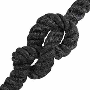 Jutové lano 240 mm 50 m Černá 100% jute Tossa - obrázek 4