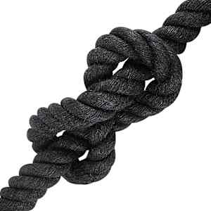 Jutové lano 300 mm 50 m Černá 100% jute Tossa - obrázek 3