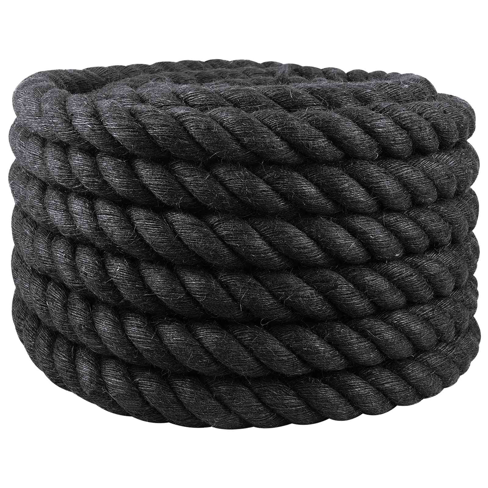 vidaXL Frânghie din Jute 30 Negru 100% jute Tossa