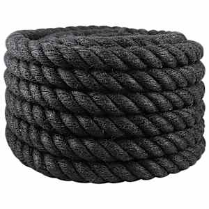 Jutové lano 360 mm 10 m Černá 100% jute Tossa - obrázek 2