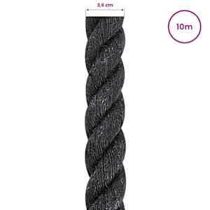 Jutové lano 360 mm 10 m Černá 100% jute Tossa - obrázek 5