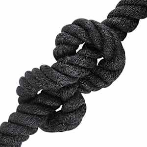 Jutové lano 400 mm 10 m Černá 100% jute Tossa - obrázek 3
