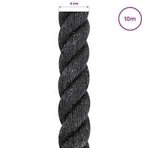 Jutové lano 400 mm 10 m Černá 100% jute Tossa - obrázek 5