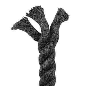 Jutové lano 400 mm 25 m Černá 100% jute Tossa - obrázek 4
