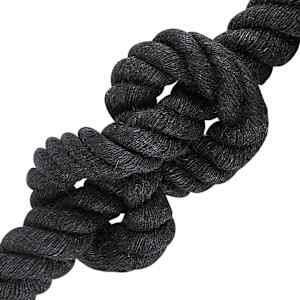 Jutové lano 600 mm 10 m Černá 100% jute Tossa - obrázek 3