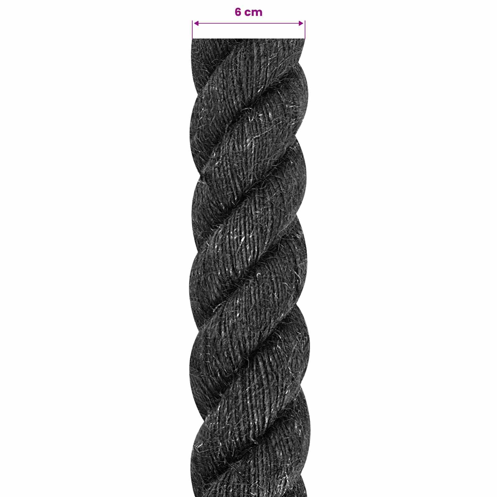 Vrv iz jute 60 Črna 100% Tossa jute - slika 5