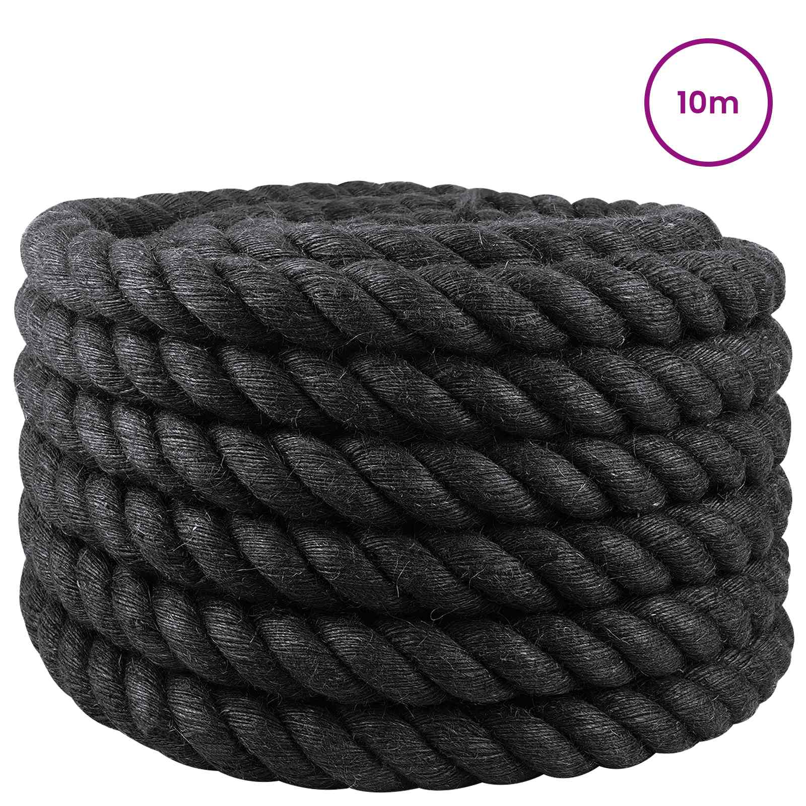 Vrv iz jute 60 Črna 100% Tossa jute - slika 2