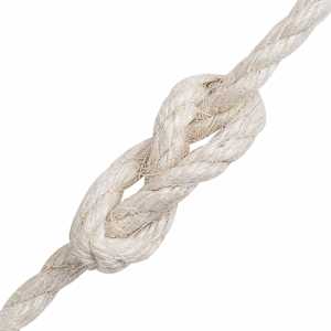 Jutové lano 10 ks 20 mm 100 m Bílá 100% jute Tossa - obrázek 5