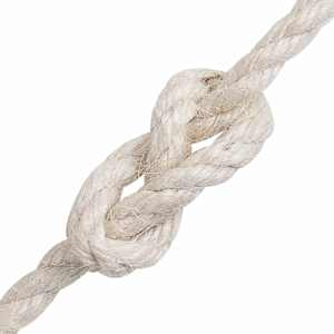 Jutové lano 4 mm Bílá 100% jute Tossa - obrázek 4