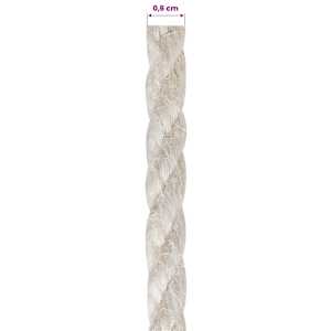 Jutové lano 60 mm 500 m Bílá 100% jute Tossa - obrázek 6