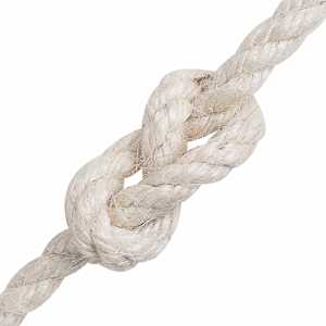 Jutové lano 8 mm Bílá 100% jute Tossa - obrázek 4