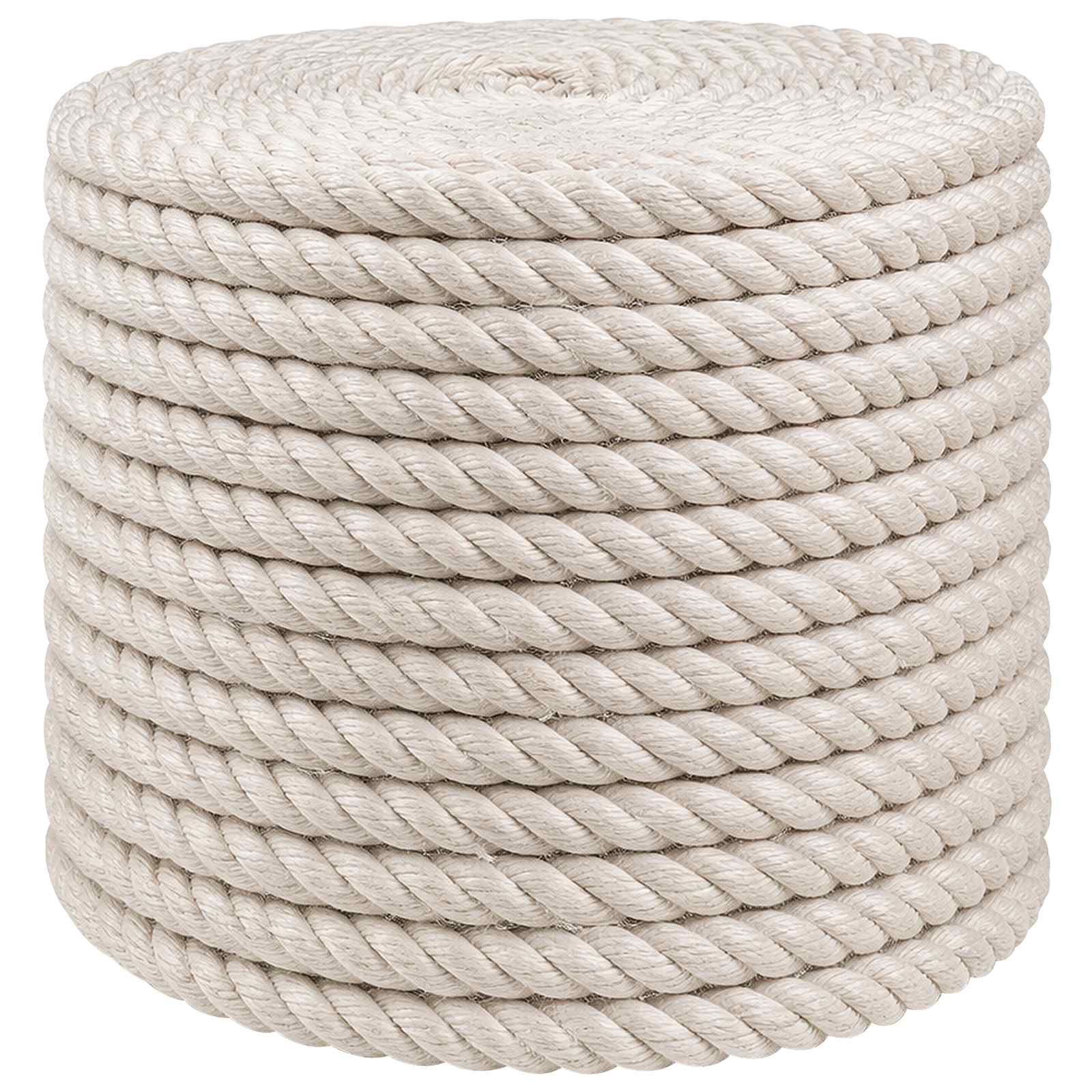 vidaXL Frânghie din Jute 10 Alb 100% jute Tossa