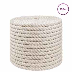 Jutové lano 12 mm Bílá 100% jute Tossa - obrázek 3