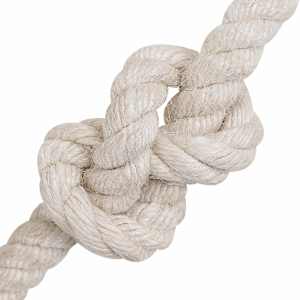 Jutové lano 14 mm Bílá 100% jute Tossa - obrázek 3