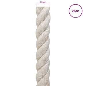 Jutové lano 16 mm Bílá 100% jute Tossa - obrázek 5