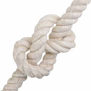 Jutové lano 16 mm Bílá 100% jute Tossa - obrázek 3