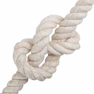 Jutové lano 20 mm Bílá 100% jute Tossa - obrázek 3