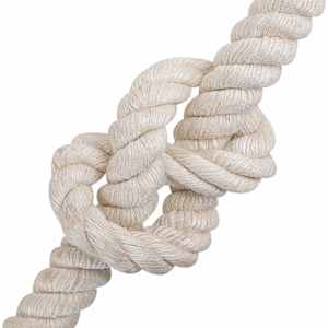 Jutové lano 24 mm Bílá 100% jute Tossa - obrázek 3