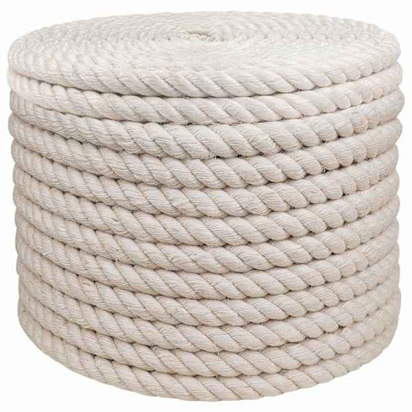 vidaXL Juut K&ouml;is 24 mm Valge 100% Tossa džuut